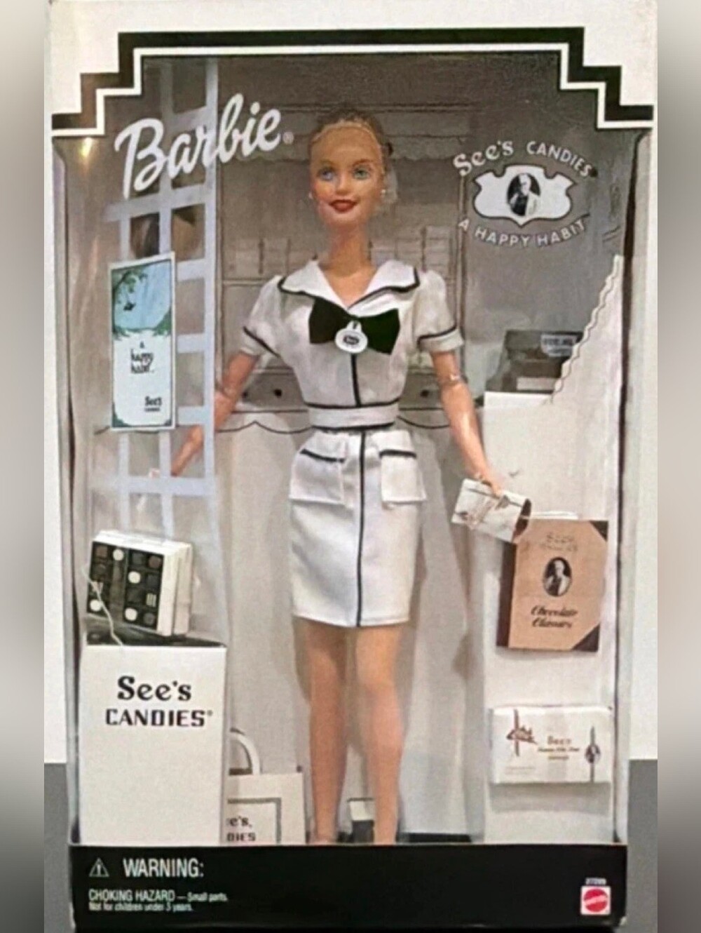 Barbie Doll's First Job See's Candies Salesperson 1999 Mattel